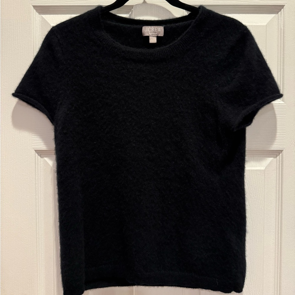 J. Crew Classic Black Cashmere Knit
